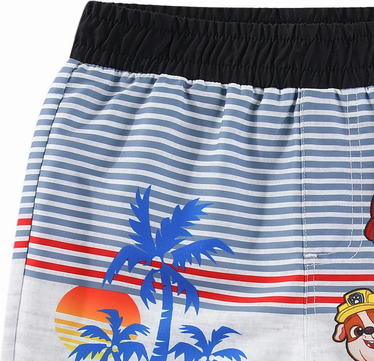Paw Patrol Nickelodeon Chase Marshall Rubble Boys UPF 50  Rash Guard and Swim Trunks Swimsuit Set for Toddler and Big Kids