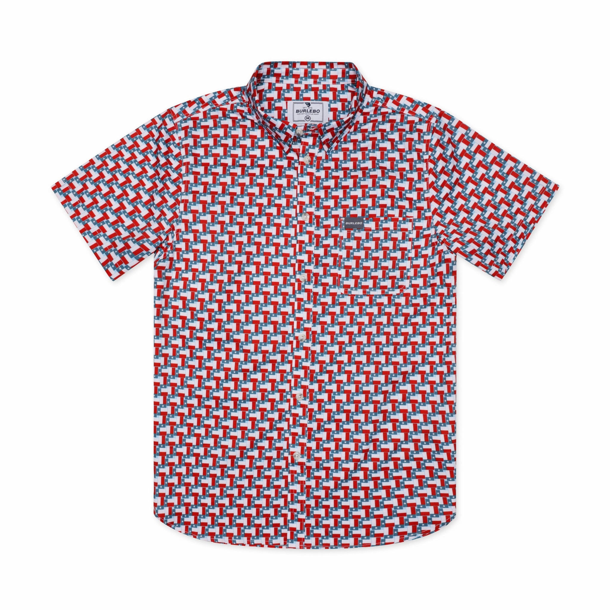 Performance Button Up - Texas Flag