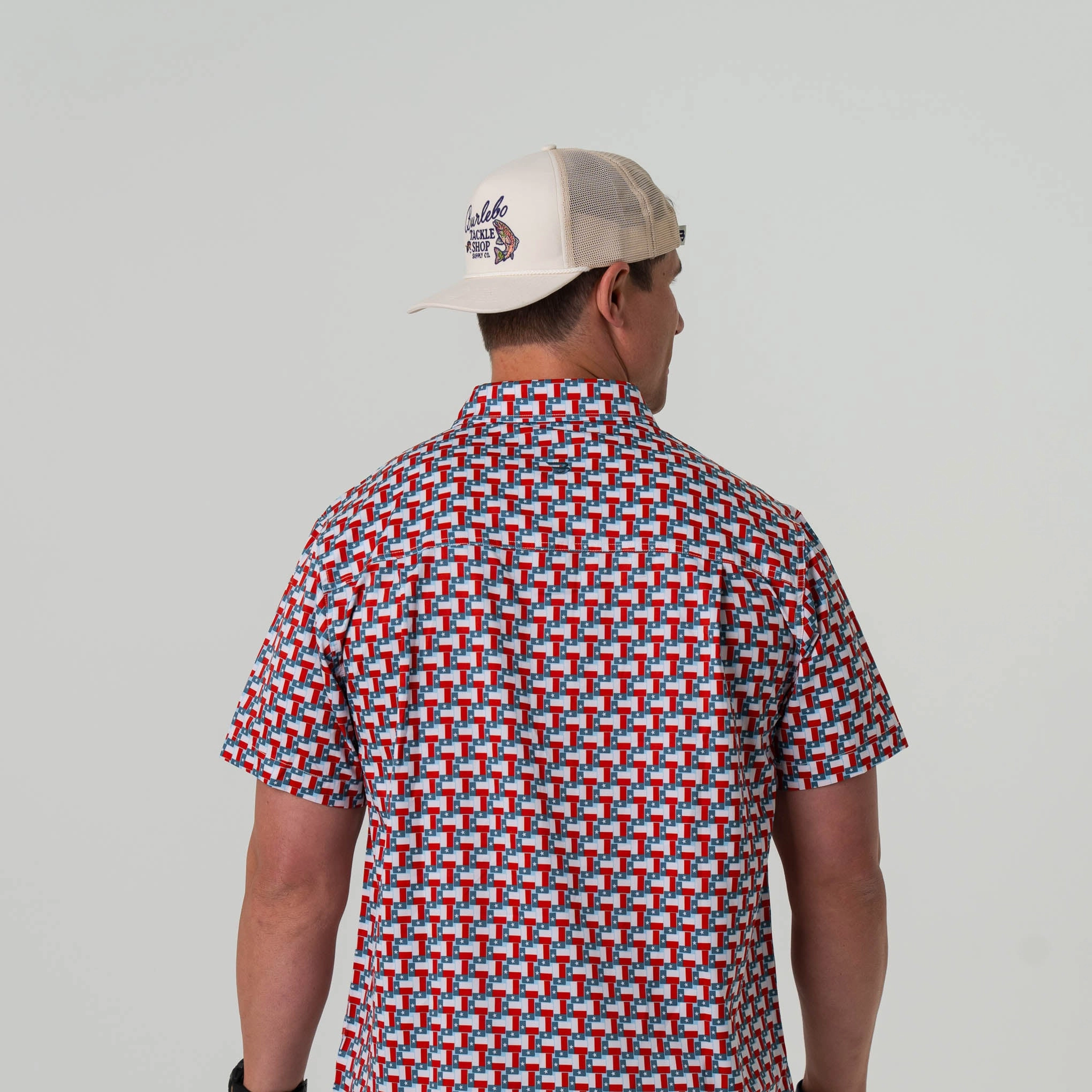 Performance Button Up - Texas Flag