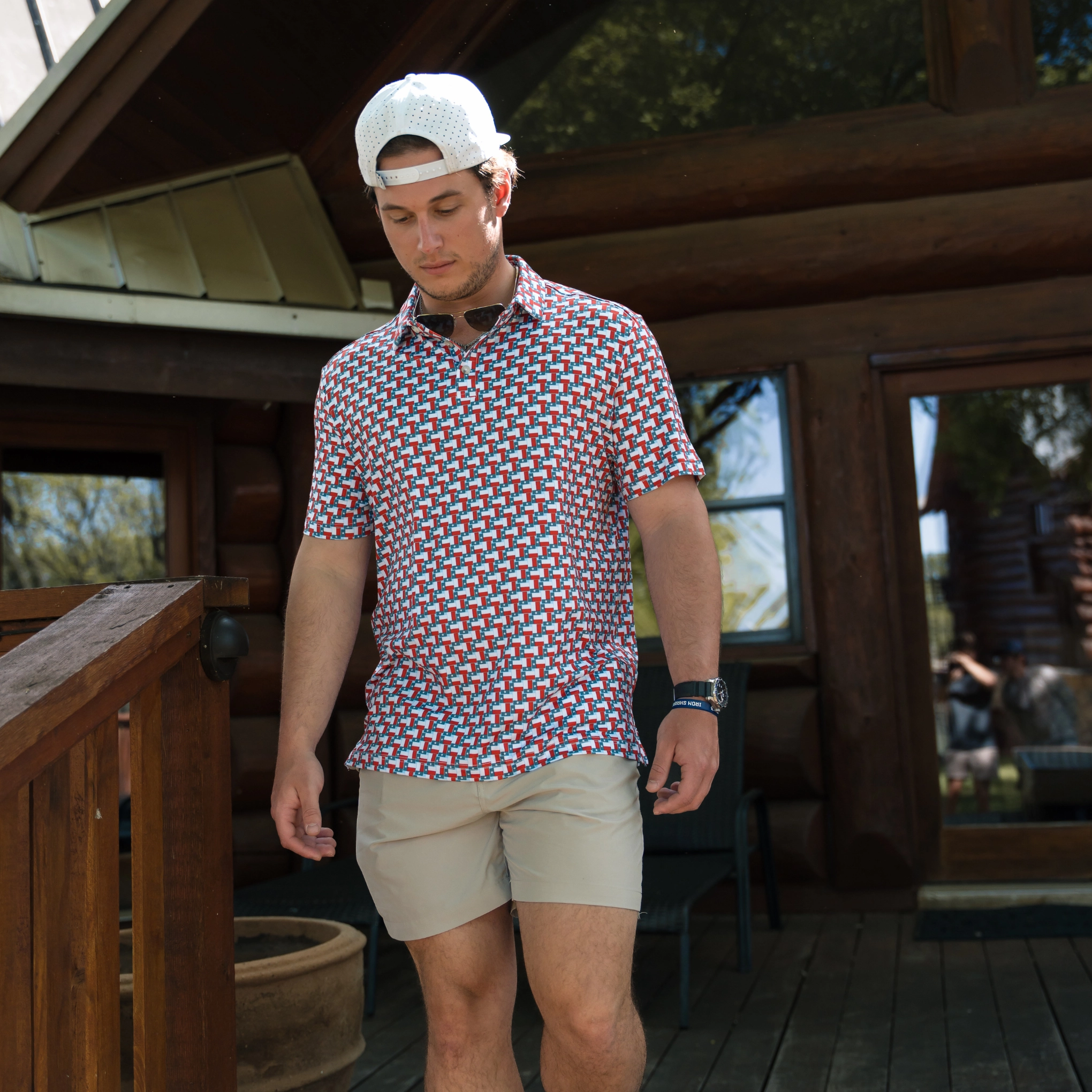 Performance Polo - Texas Flag