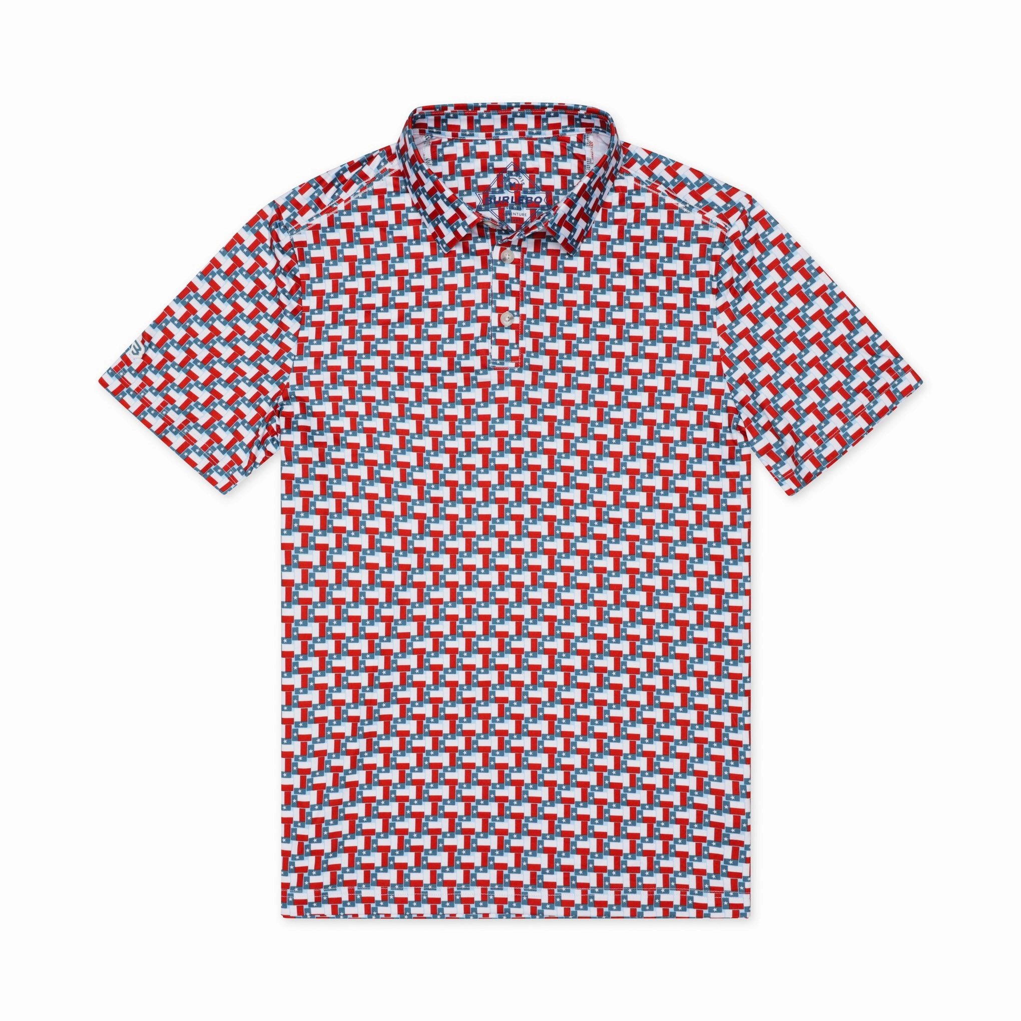 Performance Polo - Texas Flag