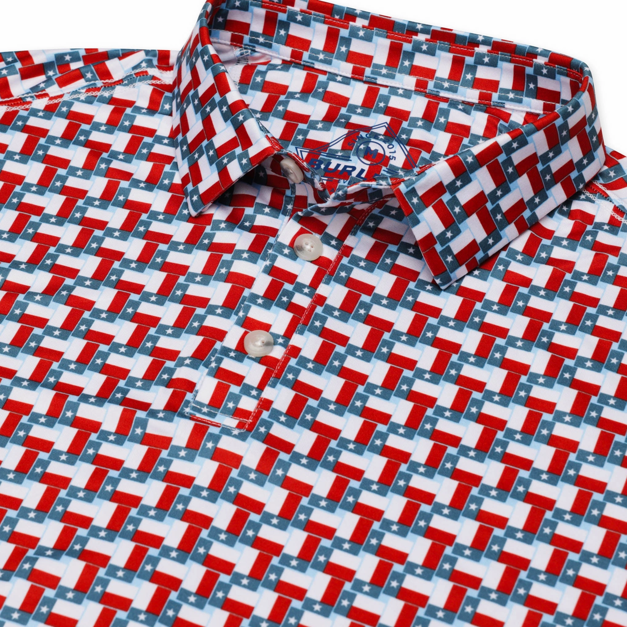 Performance Polo - Texas Flag
