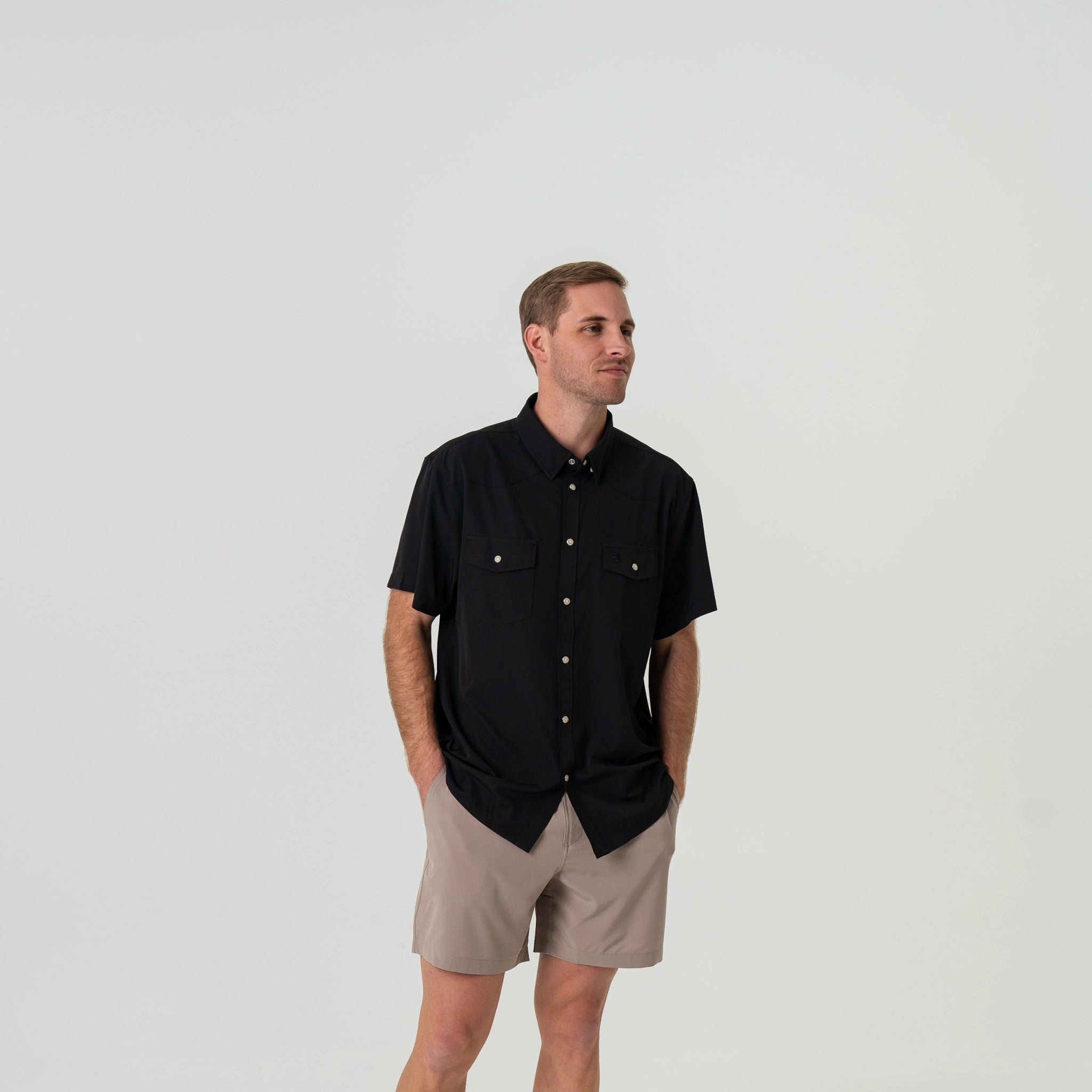 Performance Western Shirt -  Black