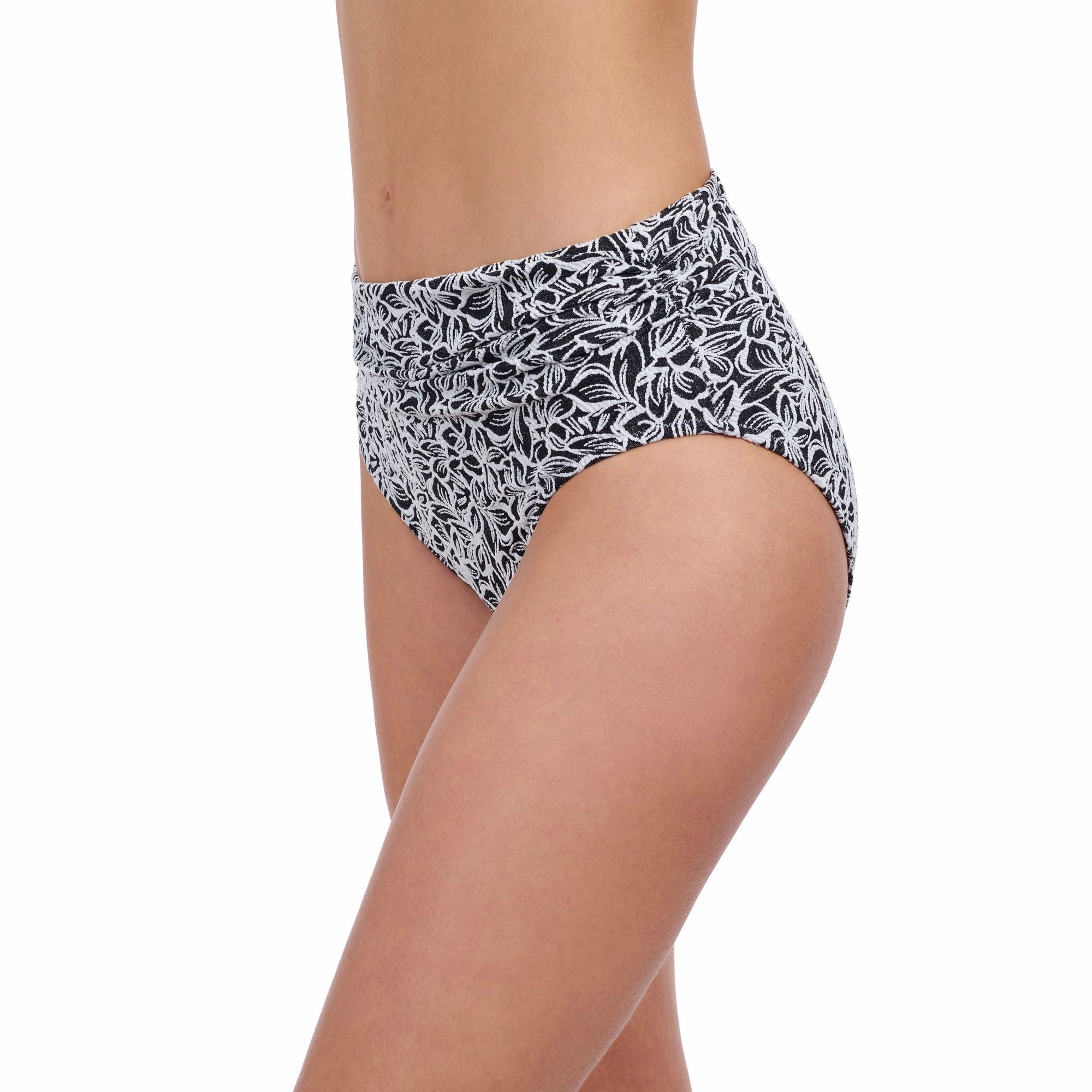 Plumeria Mid-rise Shirred Pant