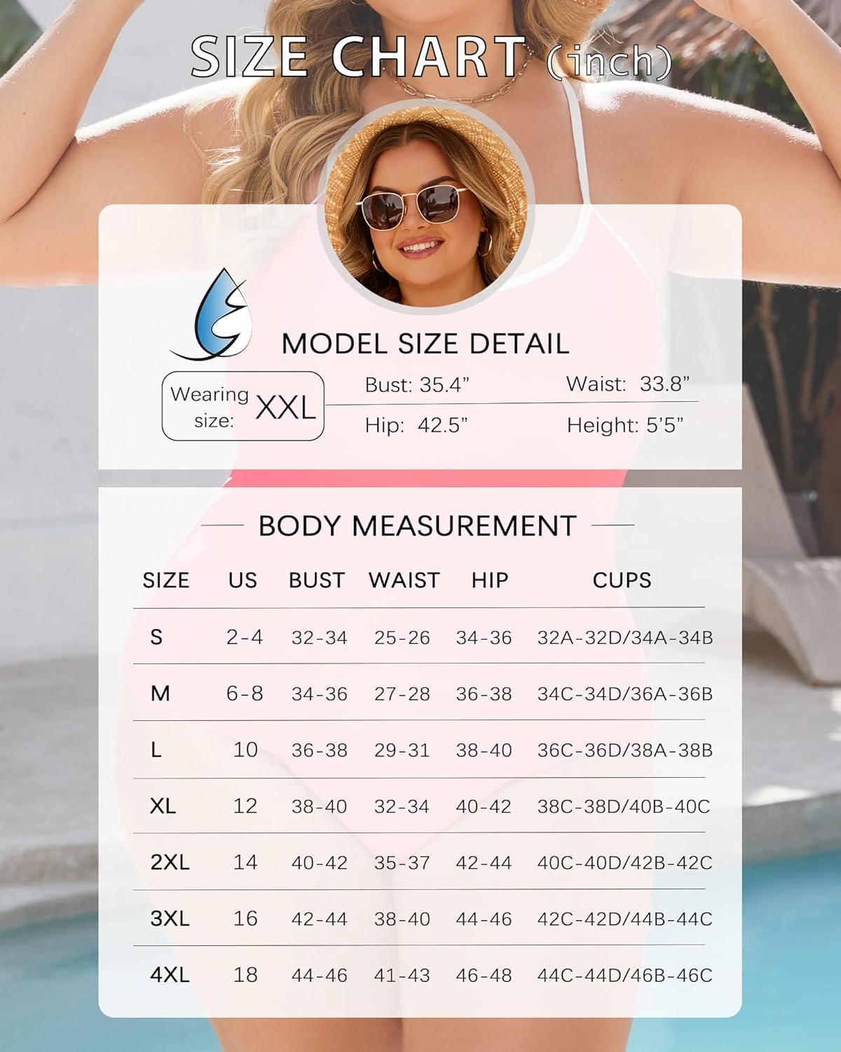 Plus Size Tankini Swimsuit for Women Tummy Control Two Piece Full Coverage Bathing Suit High Waisted Bikini