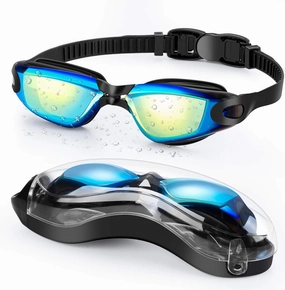 Portzon dynamics Swim Goggles, Anti Fog Clear No Leaking Swimming Goggles for Adult Men Women