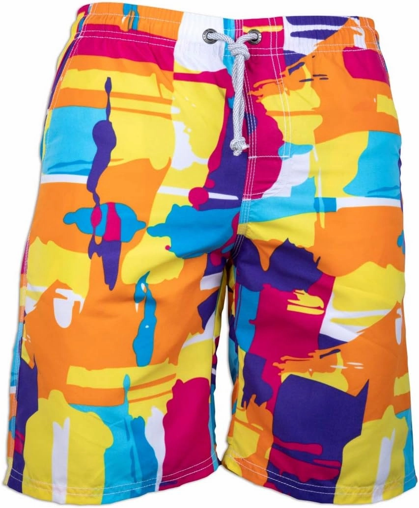 PREFER TO LIFE Men's Board Shorts, Quick Dry Swimwear Beach Holiday Party Bermuda Swim Big Pants 