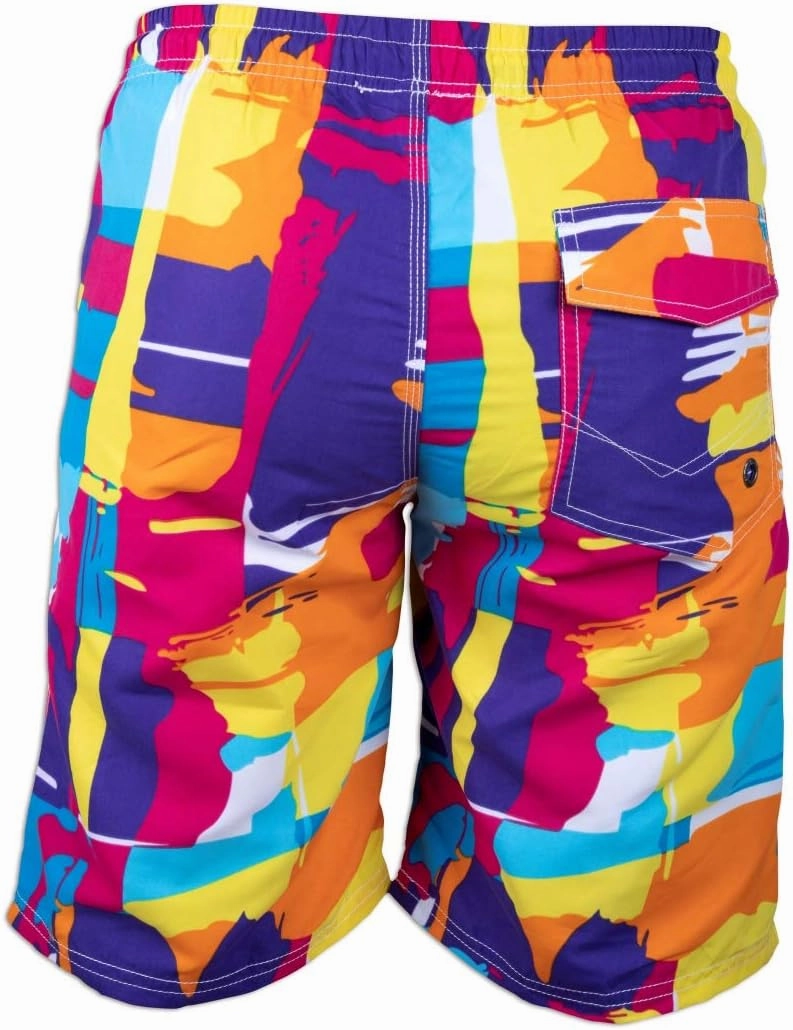 PREFER TO LIFE Men's Board Shorts, Quick Dry Swimwear Beach Holiday Party Bermuda Swim Big Pants 