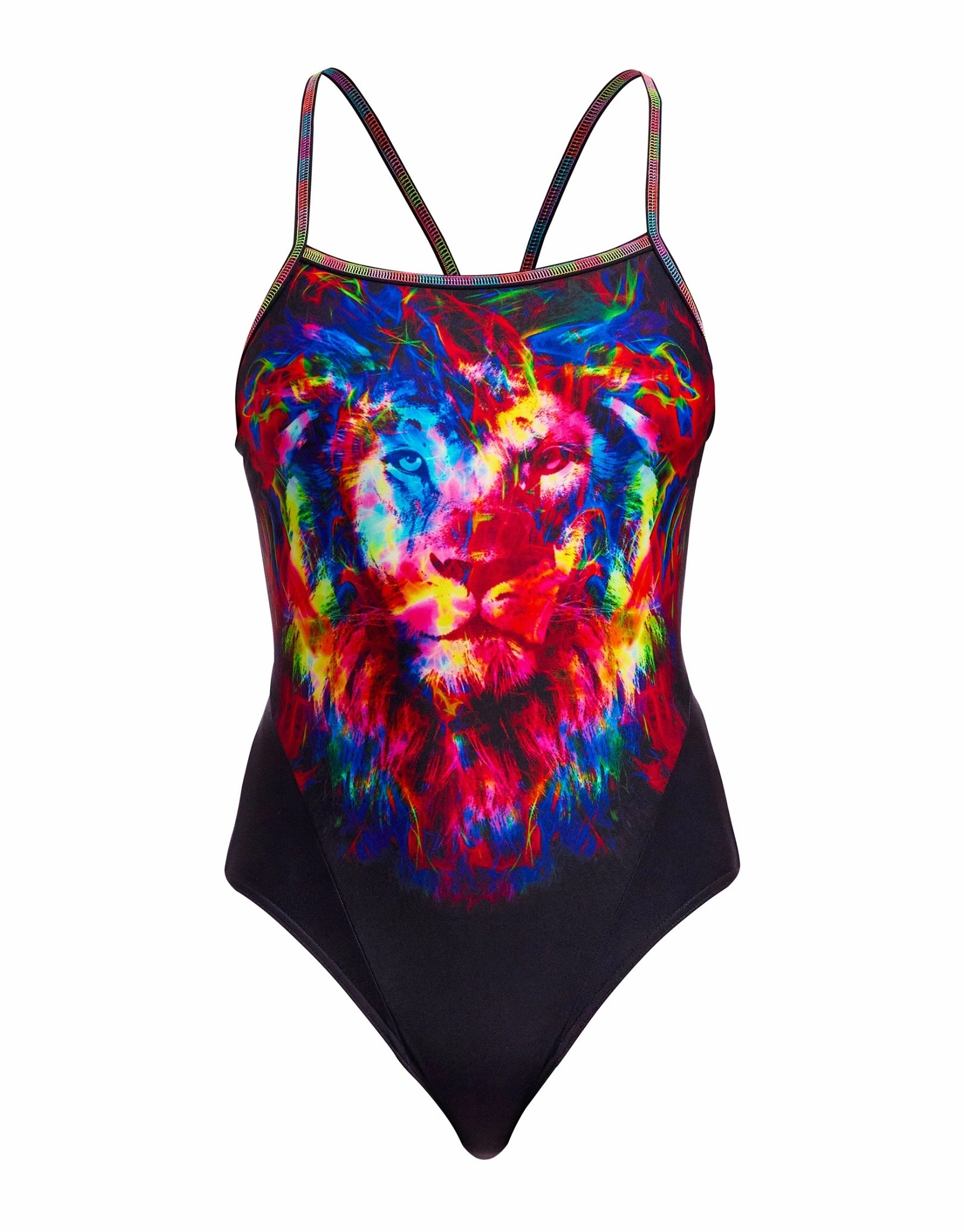 Pride Alive Single Strap Swimsuit - Black/Multi
