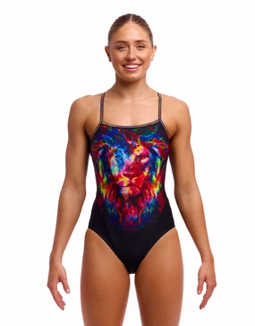 Pride Alive Single Strap Swimsuit - Black/Multi