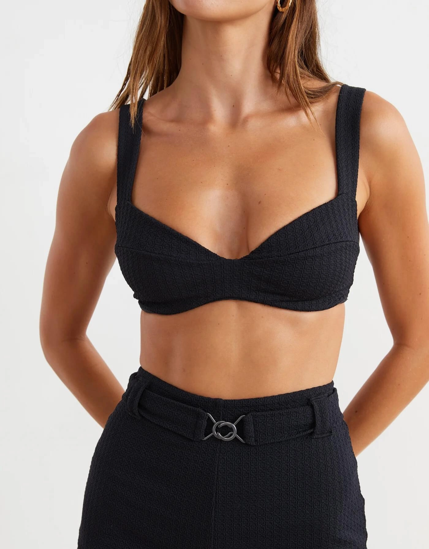 RA Freddy Underwire Bikini Top, Black