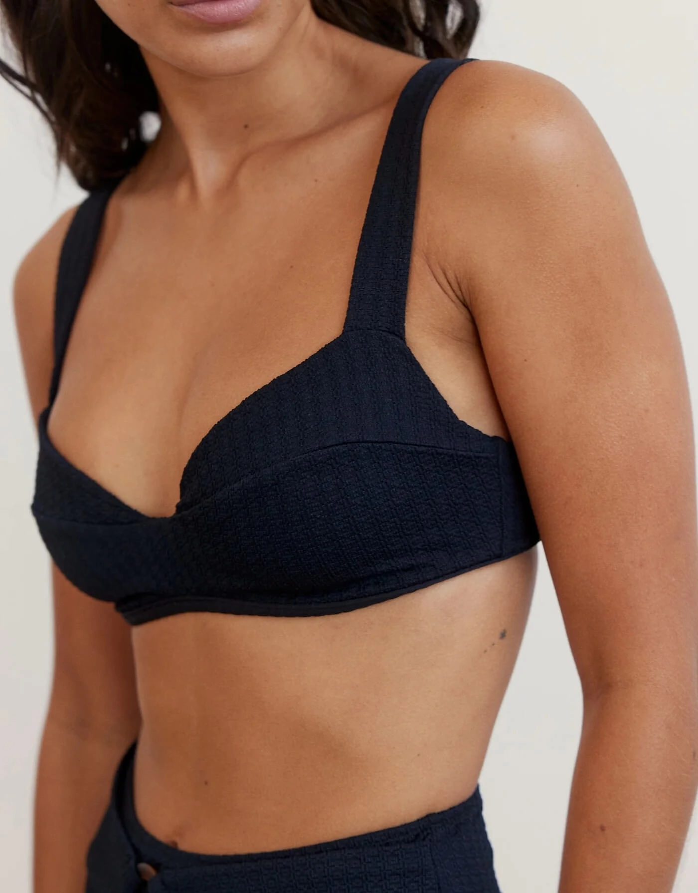 RA Freddy Underwire Bikini Top, Black
