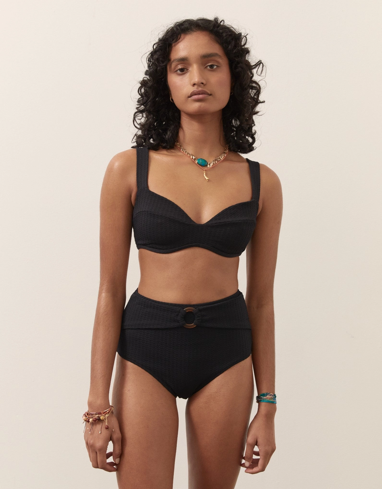 RA Freddy Underwire Bikini Top, Black