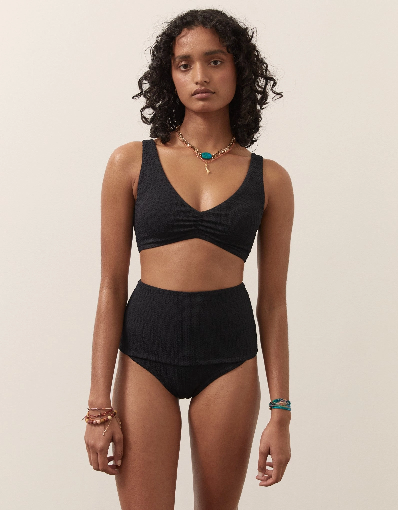 RA Remei Bralette Bikini Top Black
