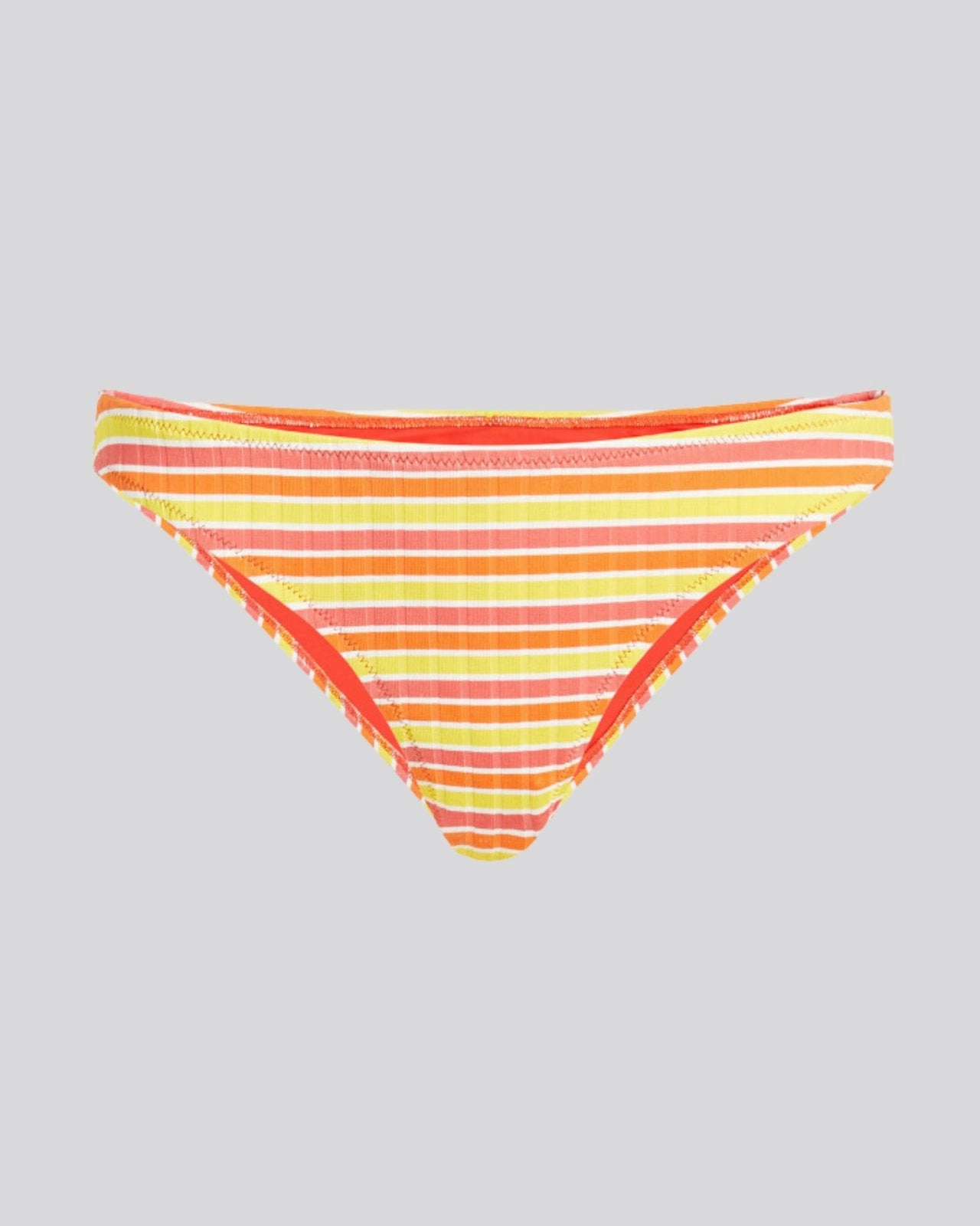 Rachel Ribbed Bikini Bottom Sorbet Stripe