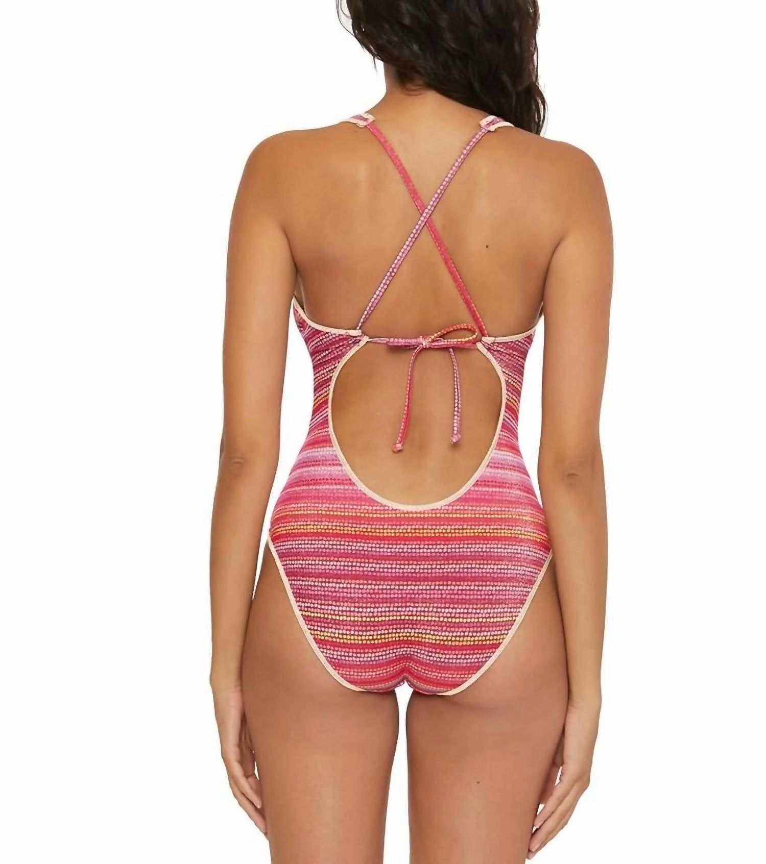 Rainbow Sunset One-Piece Swimsuit In Multicolor