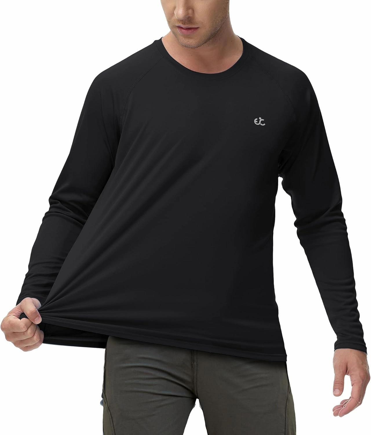 Rash Guard for Men Swim Shirt Quick Dry Fishing Shirts for Men UPF 50  Long Sleeve UV Sun Protection Beach Shirts