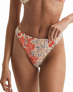 Reiss Lola Floral Print Bikini Bottom