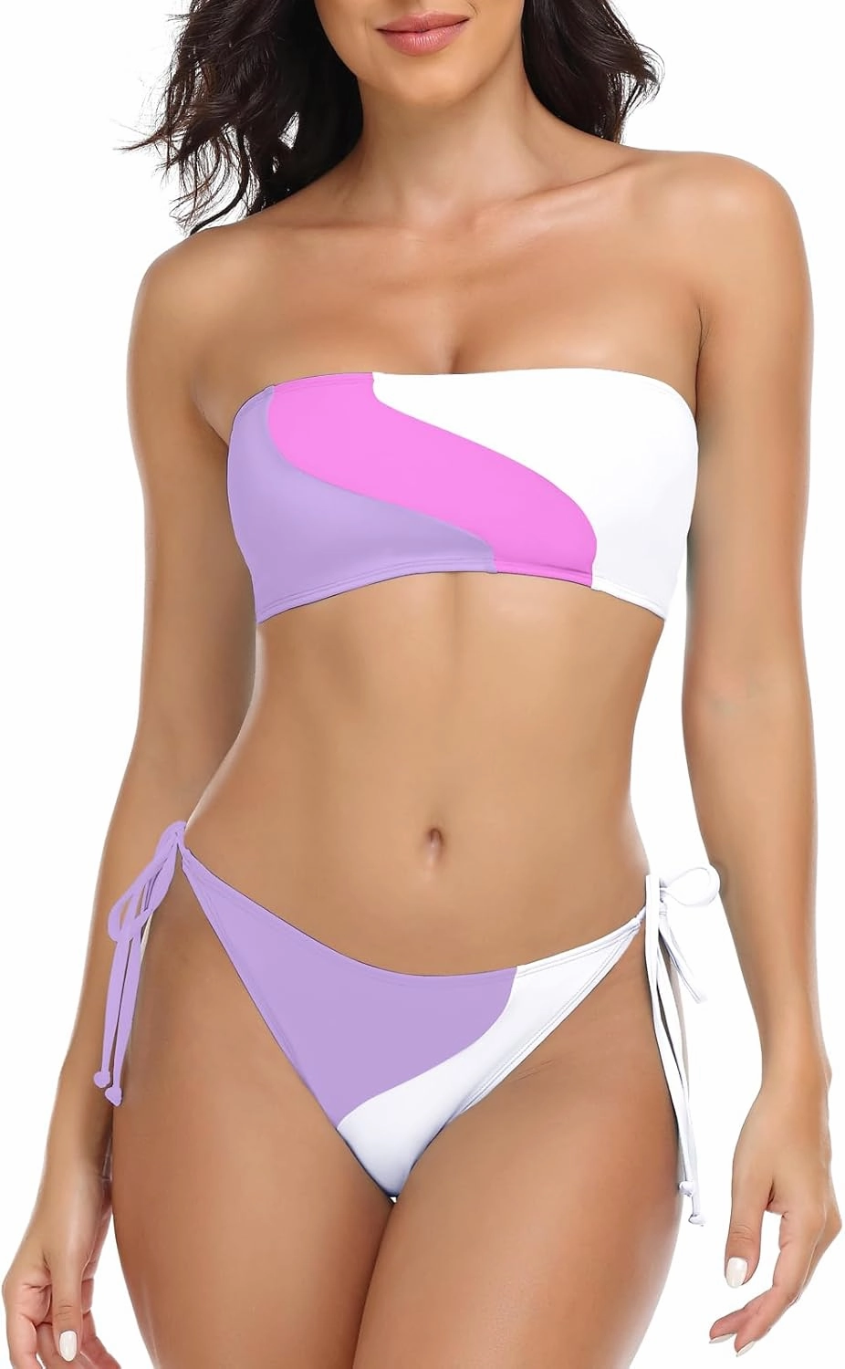 RELLECIGA Women's Bandeau Bikini Set