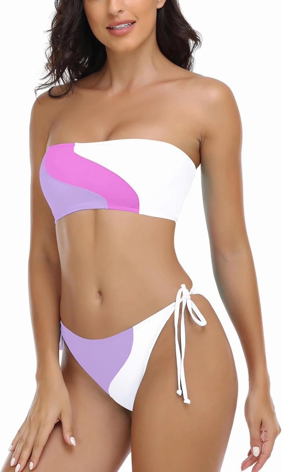 RELLECIGA Women's Bandeau Bikini Set