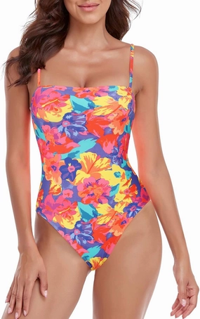 RELLECIGA Women's Bandeau One Piece Swimsuits