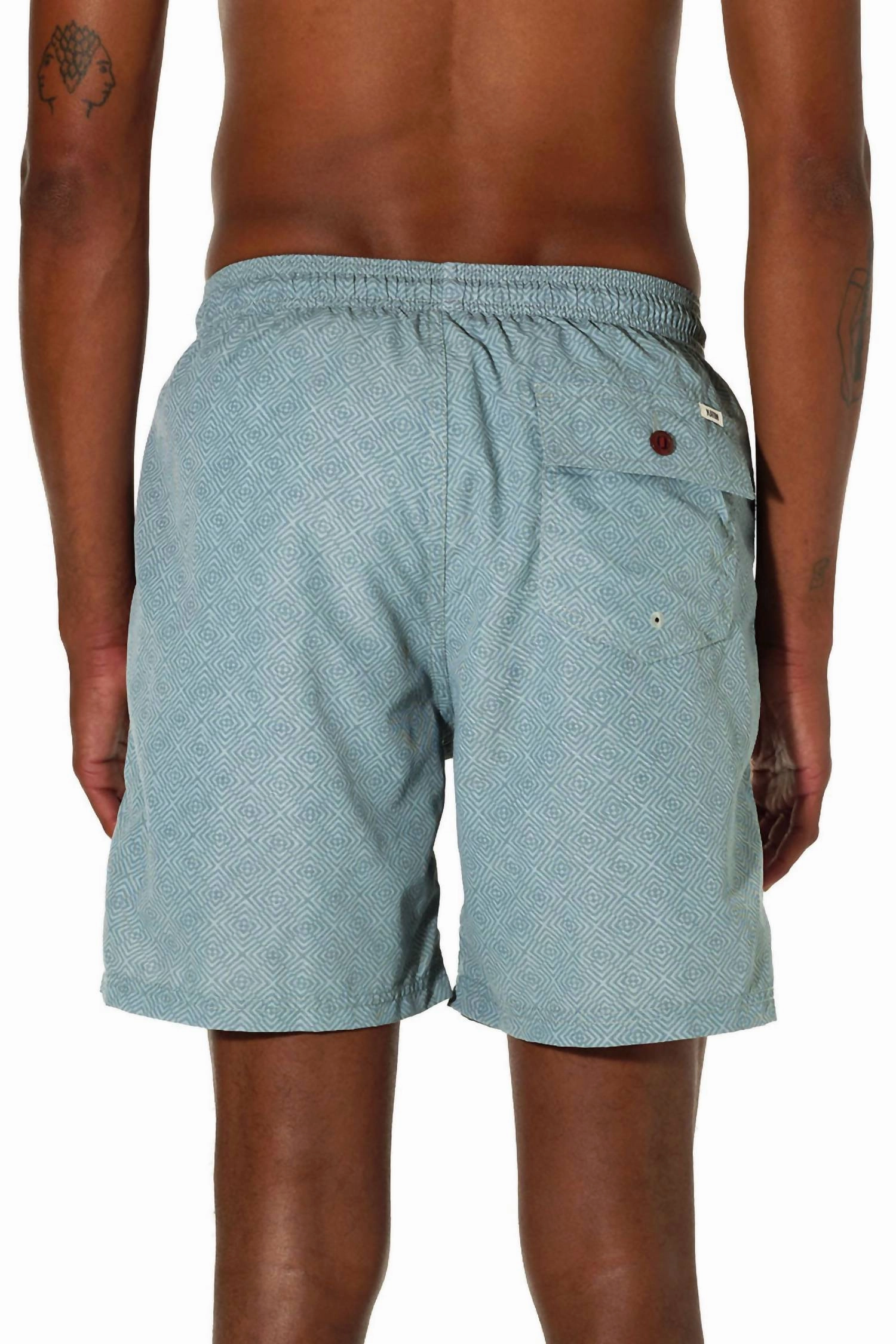Reverb Volley Trunk Short In Blue Surf