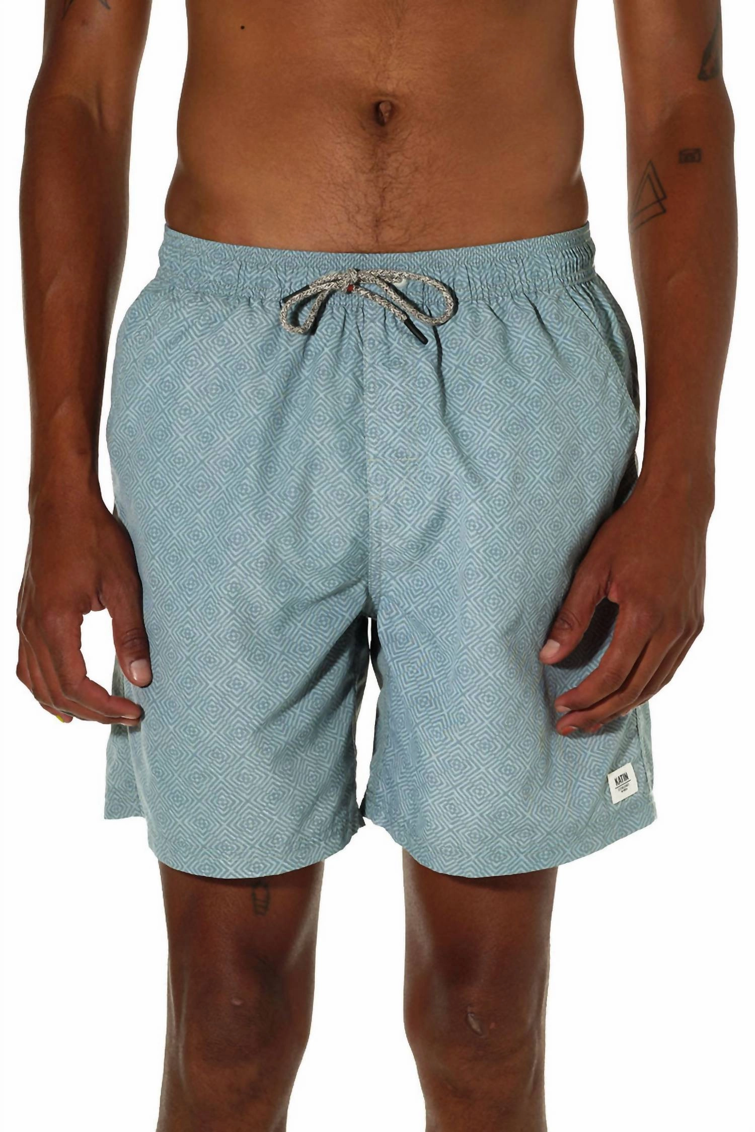 Reverb Volley Trunk Short In Blue Surf