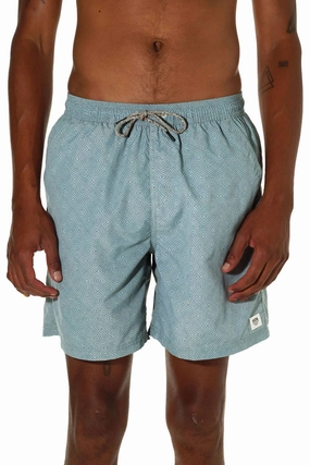 Reverb Volley Trunk Short In Blue Surf
