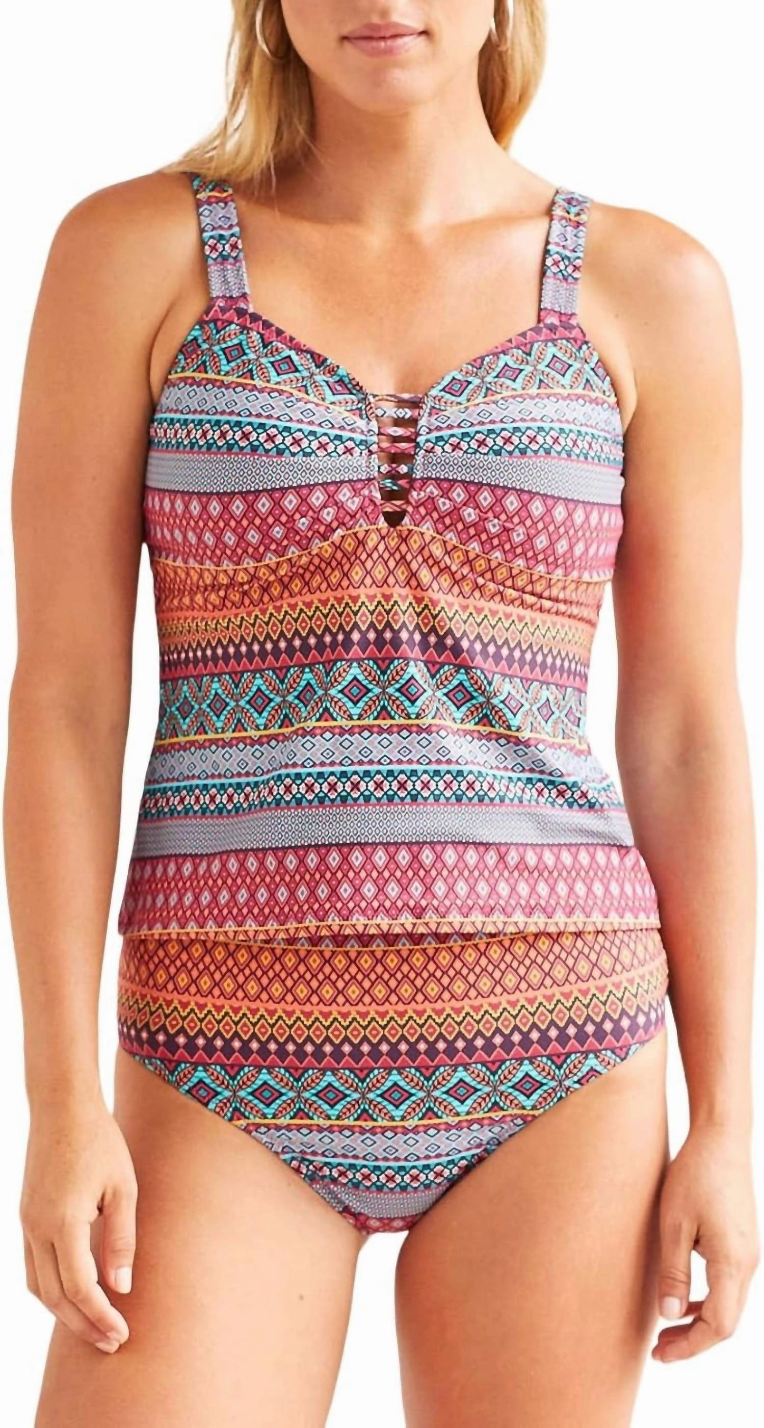 Reversible Tankini In Daiquiri