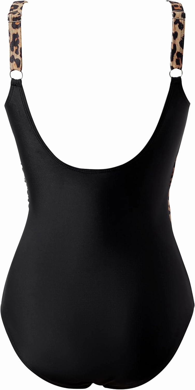 RXRXCOCO Womens One Piece Swimsuits Tummy Control Ruched Criss Cross Bathing Suits V Neck Slimming Swimwear