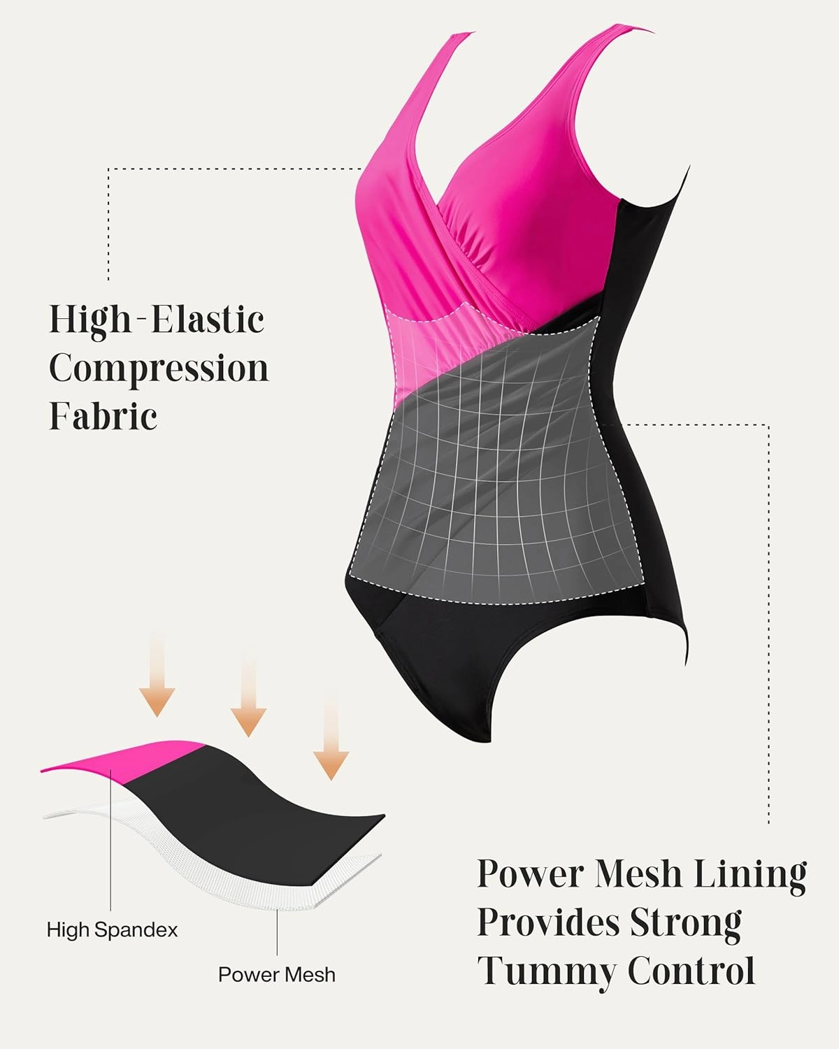 RXRXCOCO Womens One Piece Swimsuits Tummy Control Ruched Criss Cross Bathing Suits V Neck Slimming Swimwear