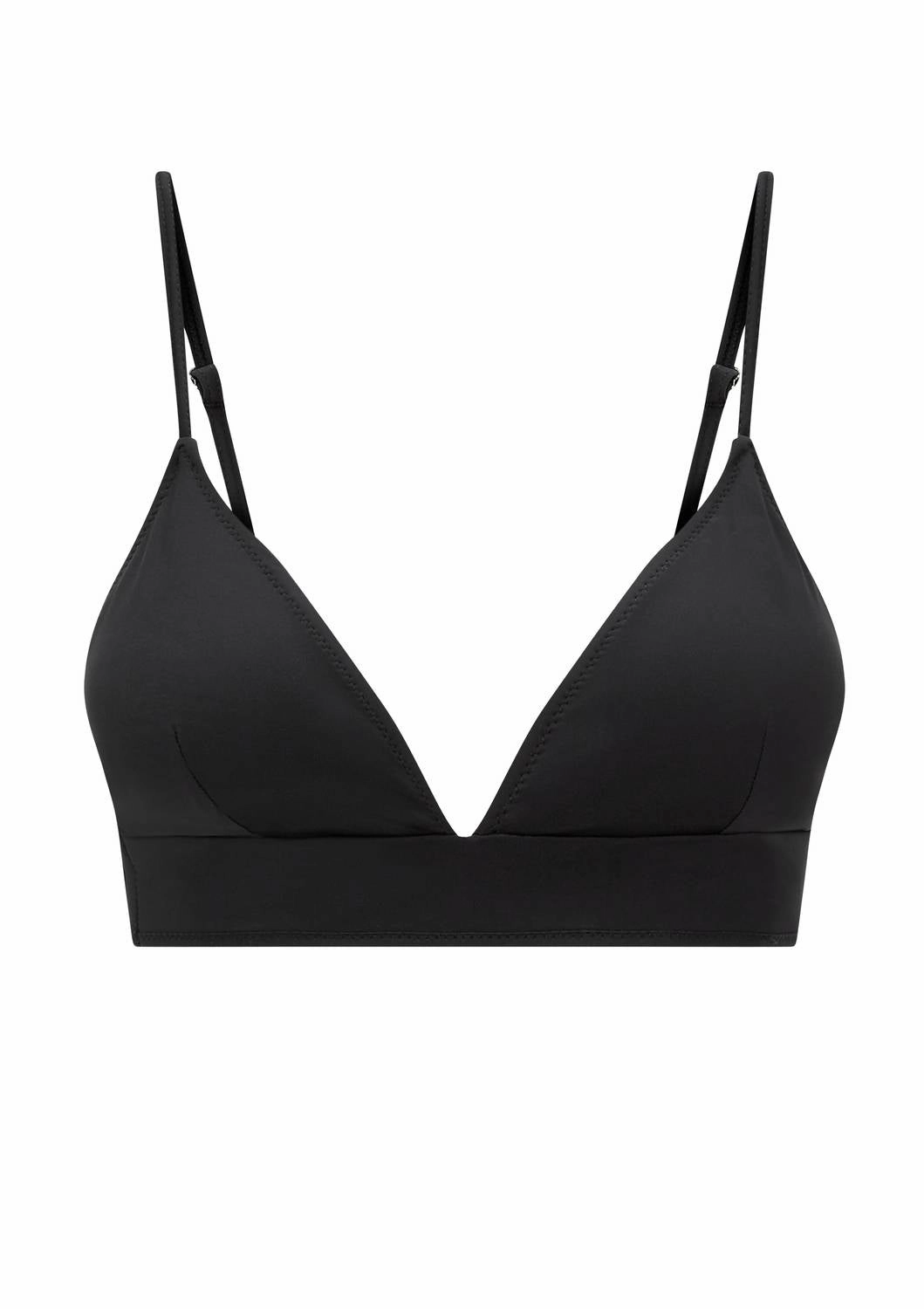 Sabine Bikini Top In Black Coffee