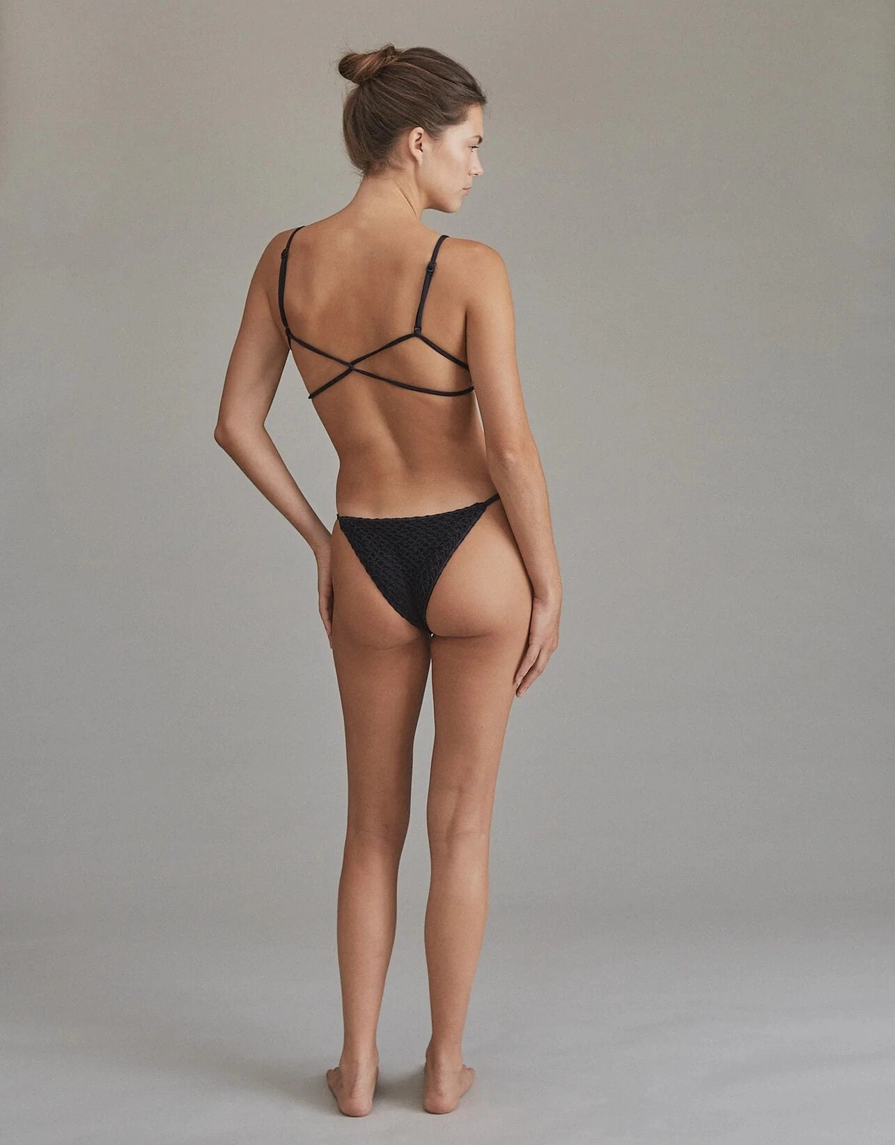 Sal Crochet Bikini Bottom, Pikake
