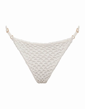 Sal Crochet Bikini Bottom, Pikake