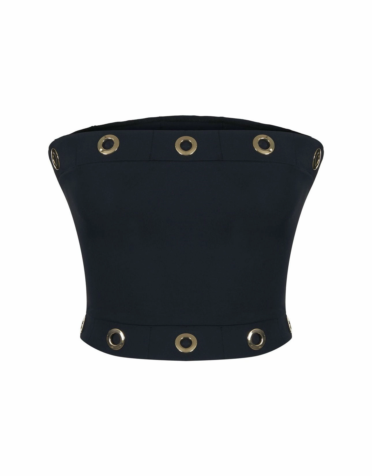 Sansa Bandeau Bikini Top in Black