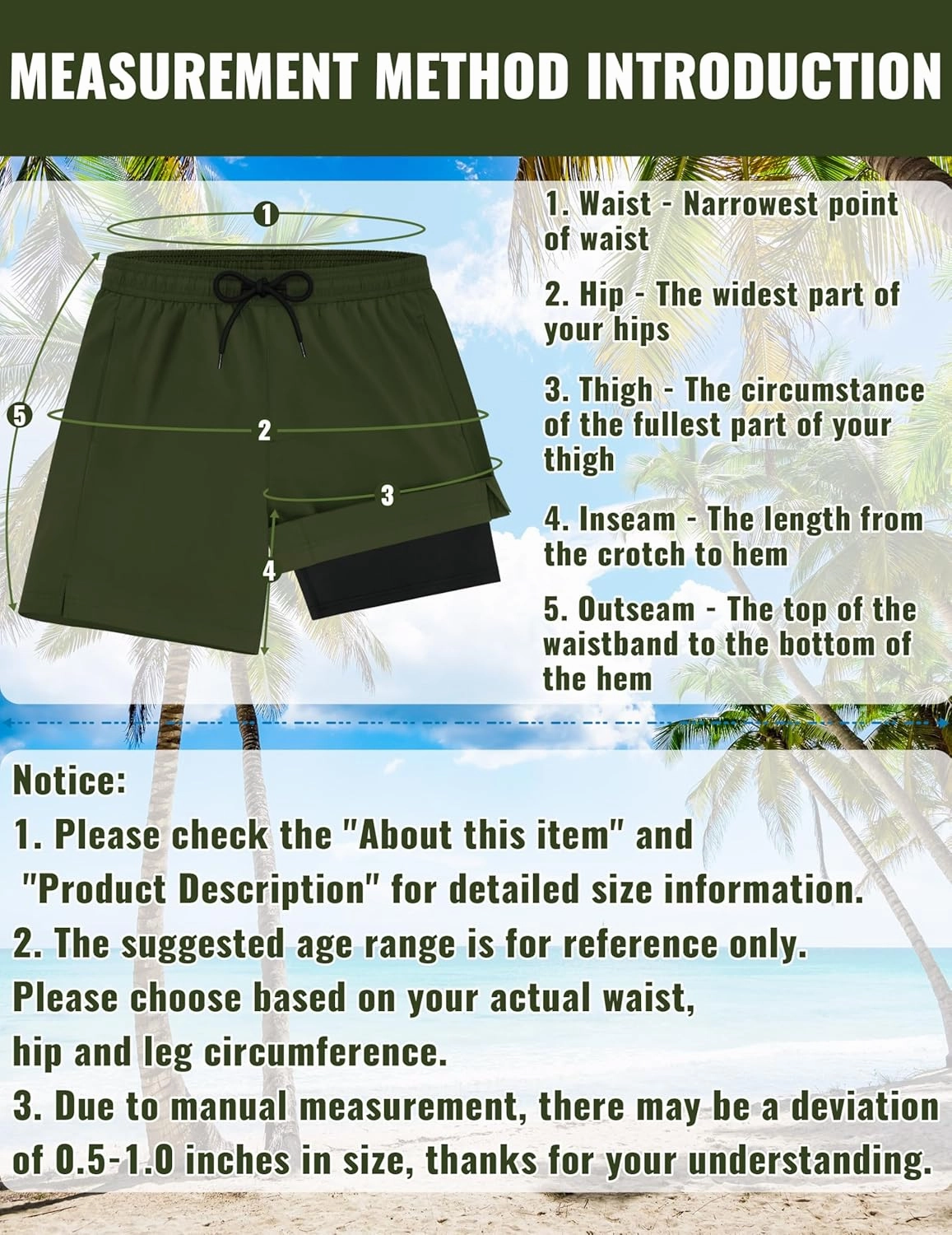 Sarfel Mens Swim Trunks with Compression Liner Mens Bathing Suit 7 Inch Inseam Quick Drying Men's Board Shorts Men's Swimwear
