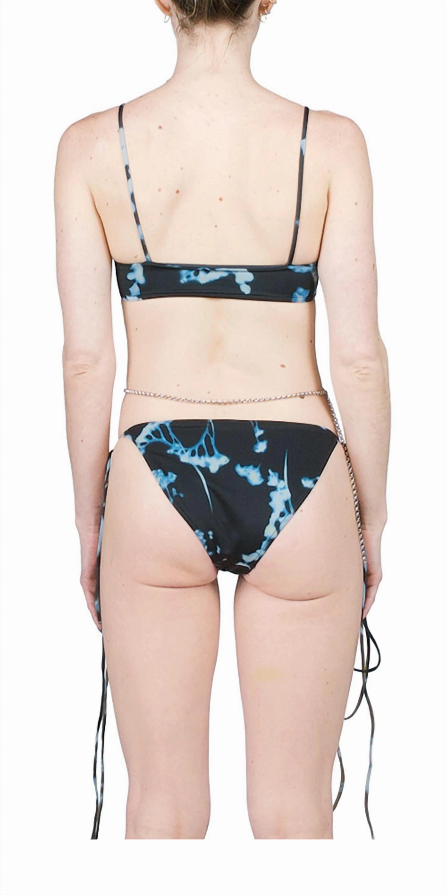 Scoop Bikini Top In Phantom Flower
