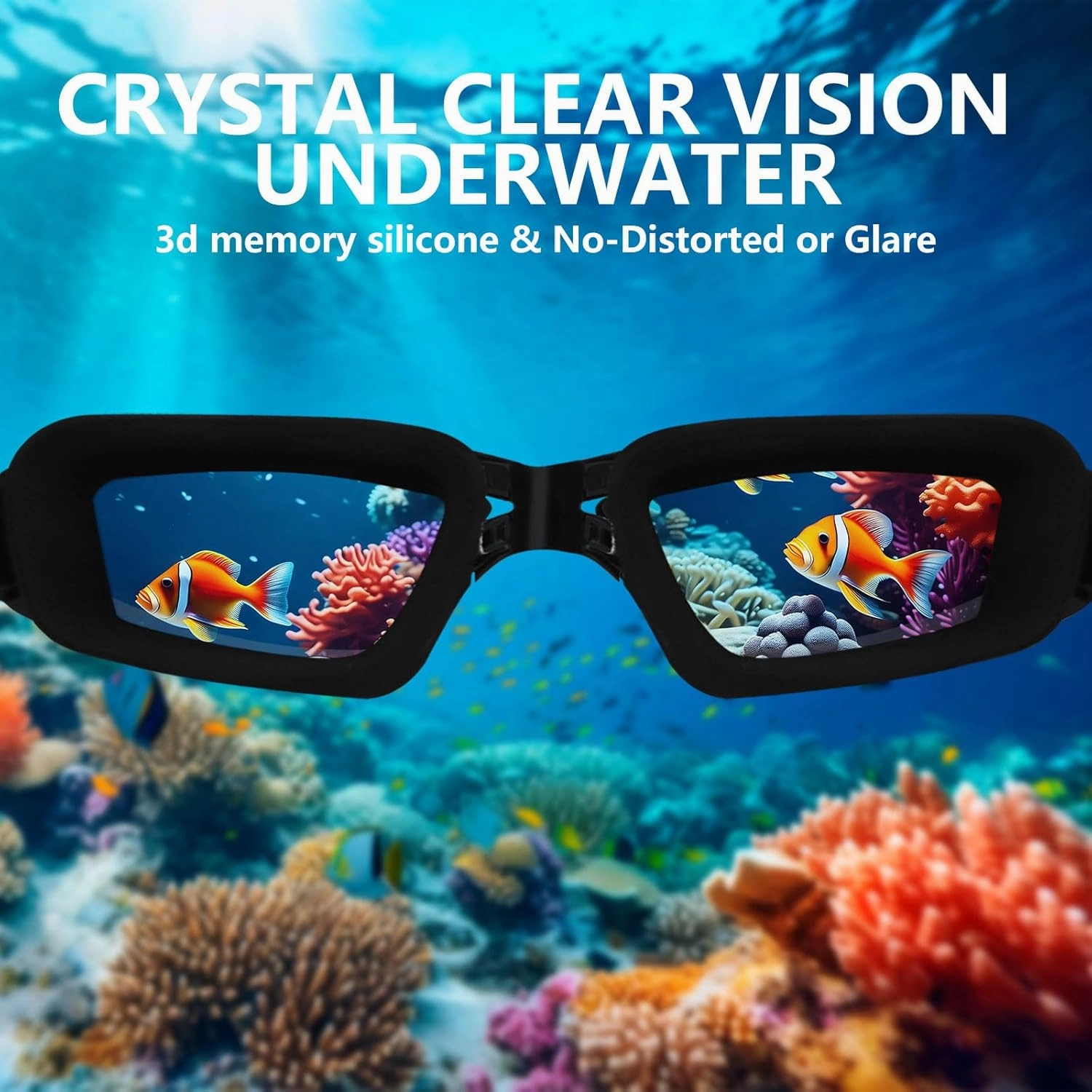 Shortsighted Swim Goggles Nearsighted Swimming Goggles Leakproof Anti Fog Swimming Goggles for Adult Men Women Youth