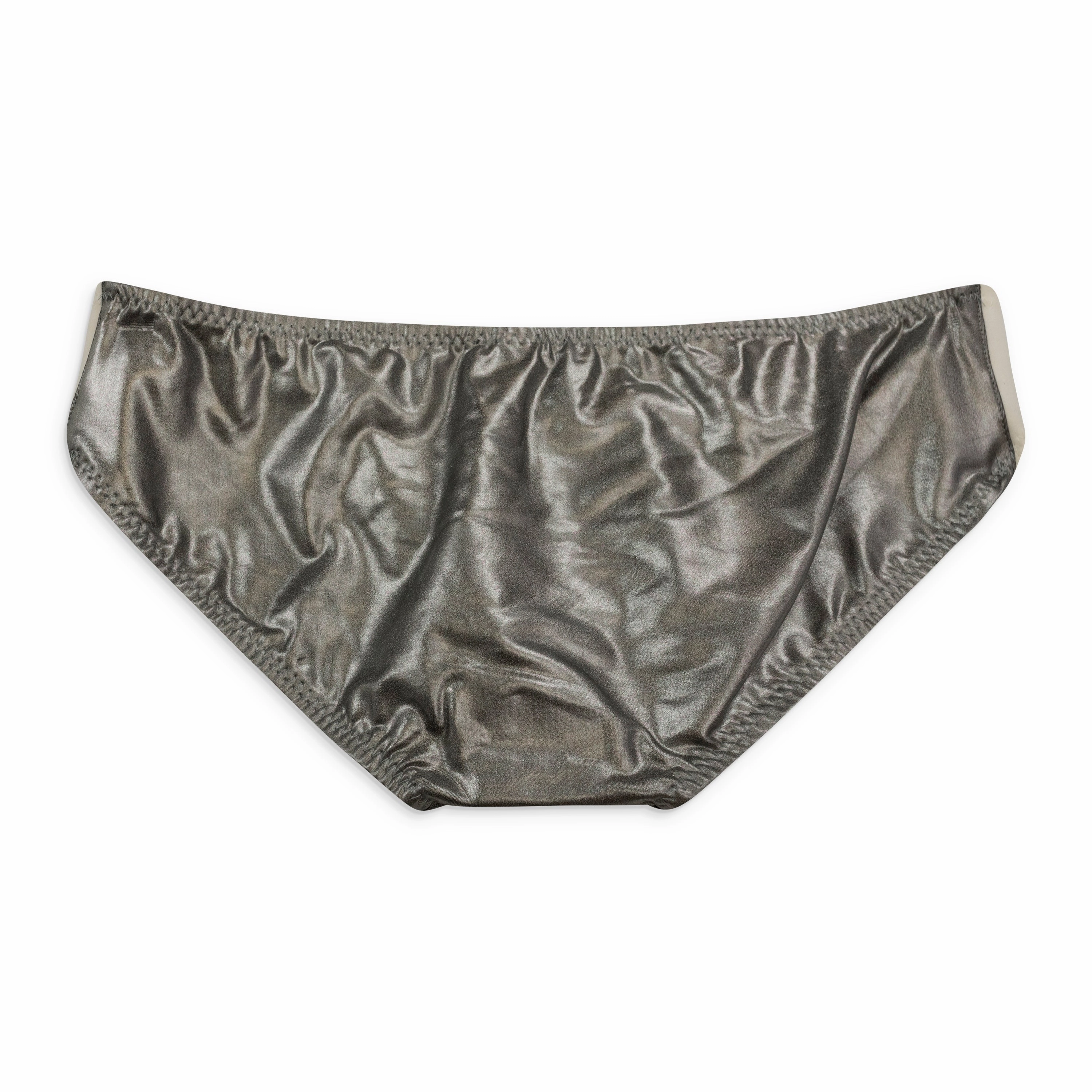 SIDE STRIPE SCOOP GUNMETAL BIKINIS