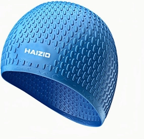 Silicone Swim Cap for Men Women - Comfortable Bathing Cap Ideal for Curly Short Medium Long Hair Shower Caps Keep Hairstyle Unchanged Non-Slip