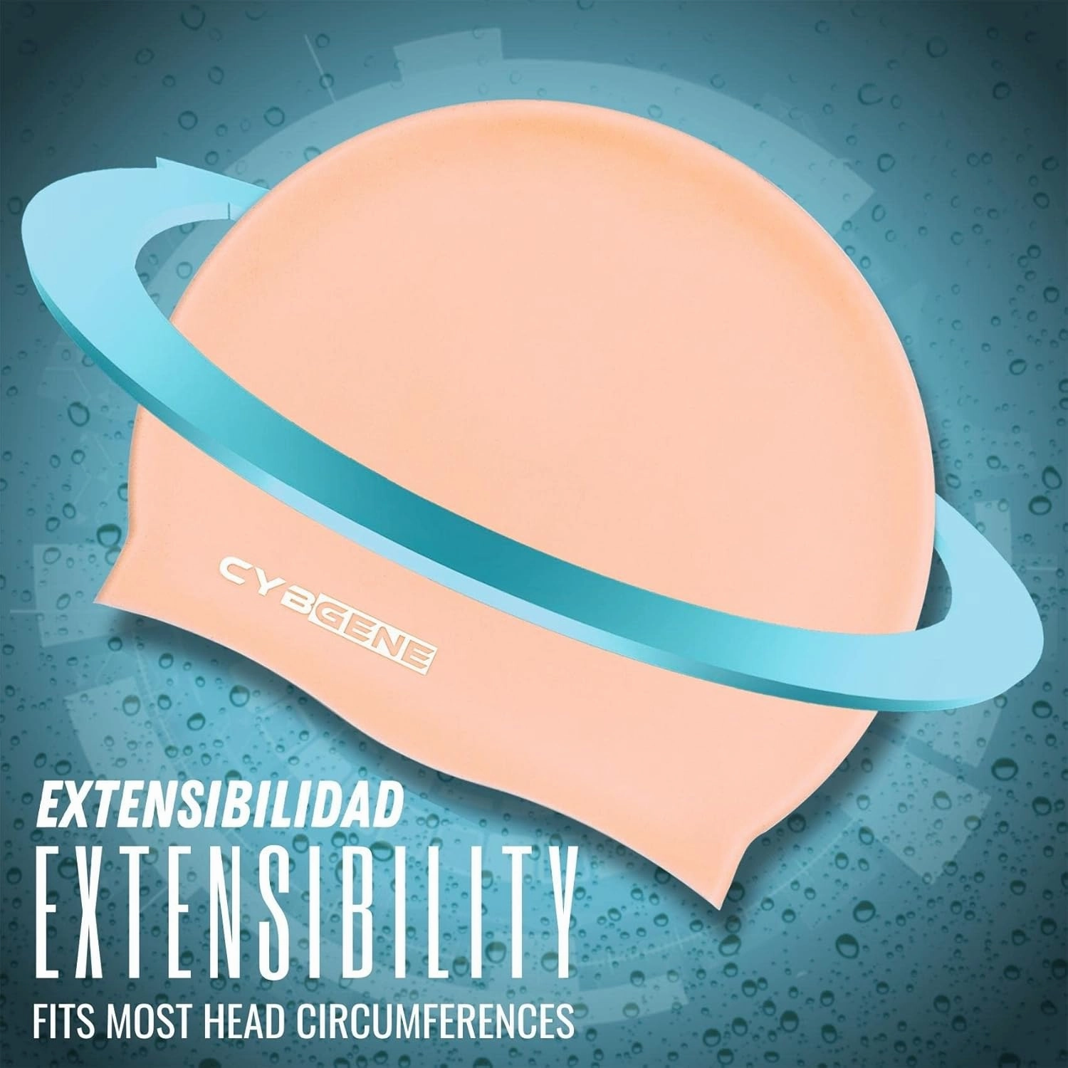 Silicone Swim Cap, Unisex Swimming Cap for Women and Men, Comfortable Bathing Cap Ideal for Short Medium Long Hair