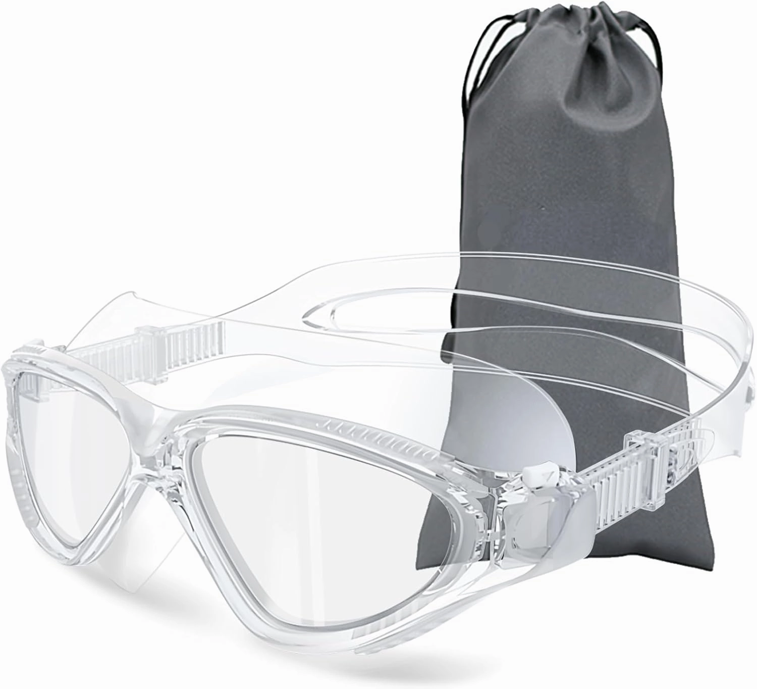 Siliwo 180Panoramic Swim Goggles Adult, Ultra-Comfort Liquid Silicone Anti-Fog/UV Pool & Outdoor Women Men Youth