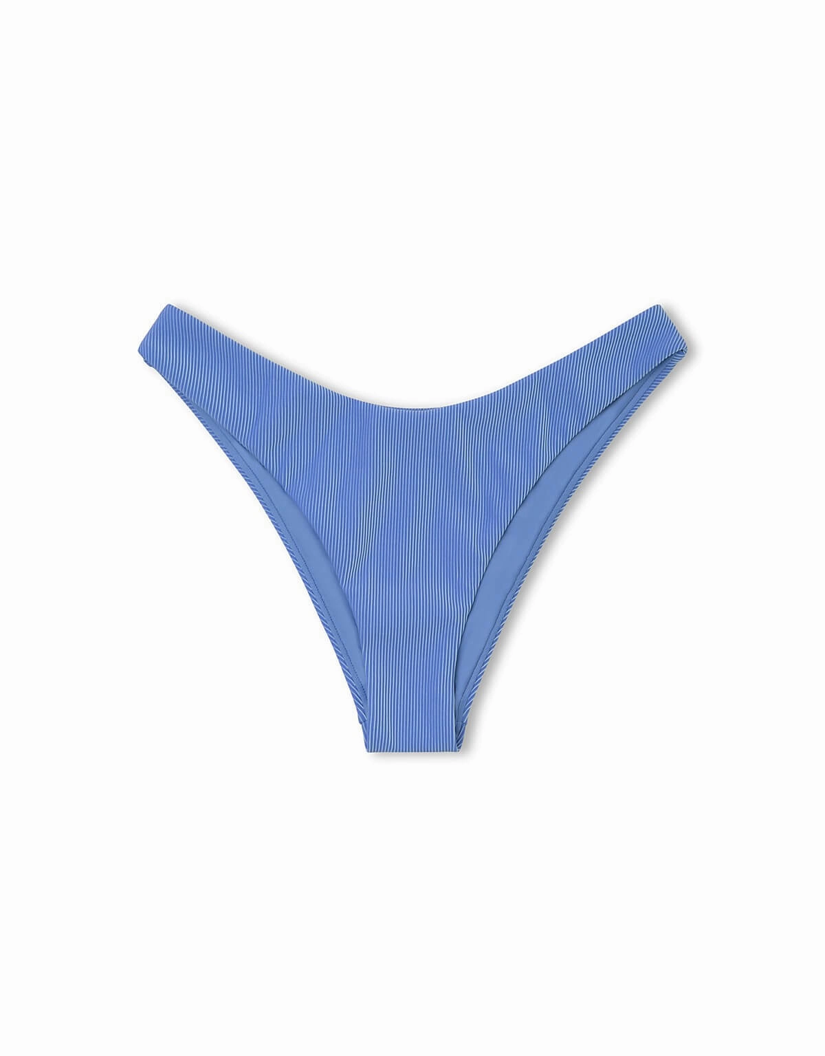 Sky Stripe Rib Curve Bikini Bottom