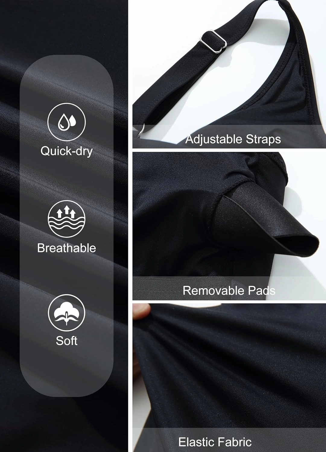 Smismivo Strapless Tummy Control One Piece Swimsuits for Women Bandeau Tube Top Bathing Suit Slimming Ruched Retro Swimwear
