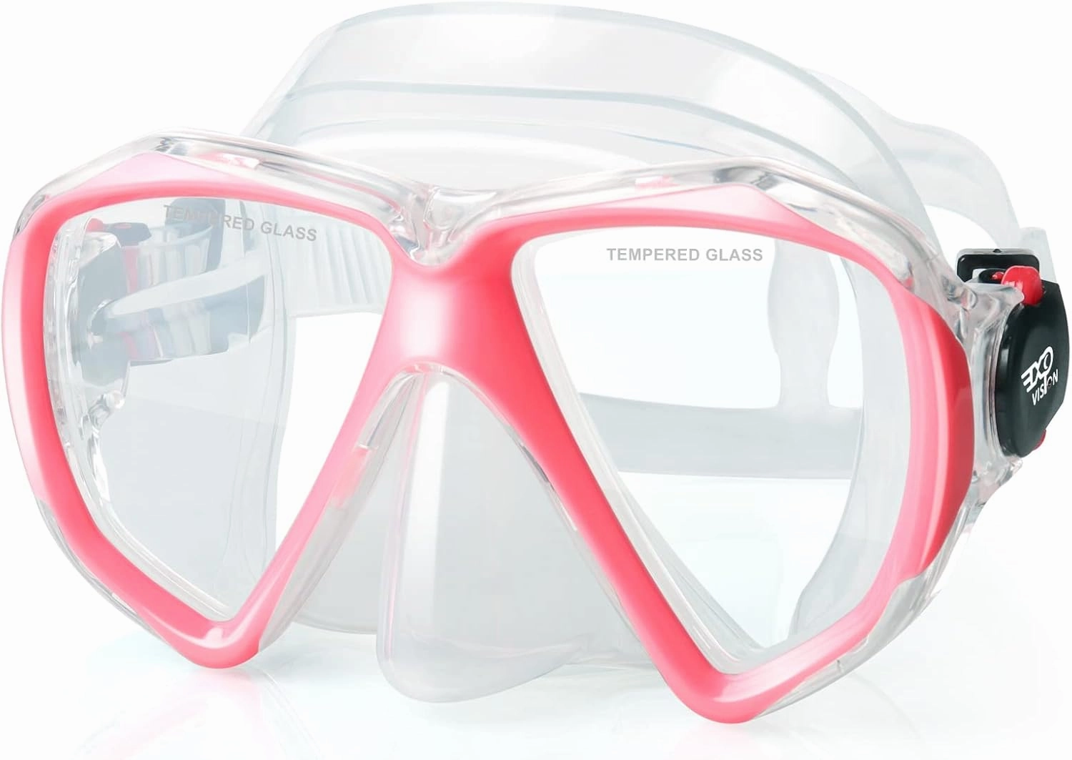 Snorkel Diving Mask Panoramic HD Swim Mask, Anti-Fog Scuba Diving Goggles,Tempered Glass Dive Mask Adult Youth Swim Goggles with Nose Cover for Diving, Snorkeling, Swimming