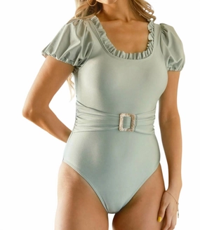 Soak Up The Sun Swimsuit In Dusty Mint