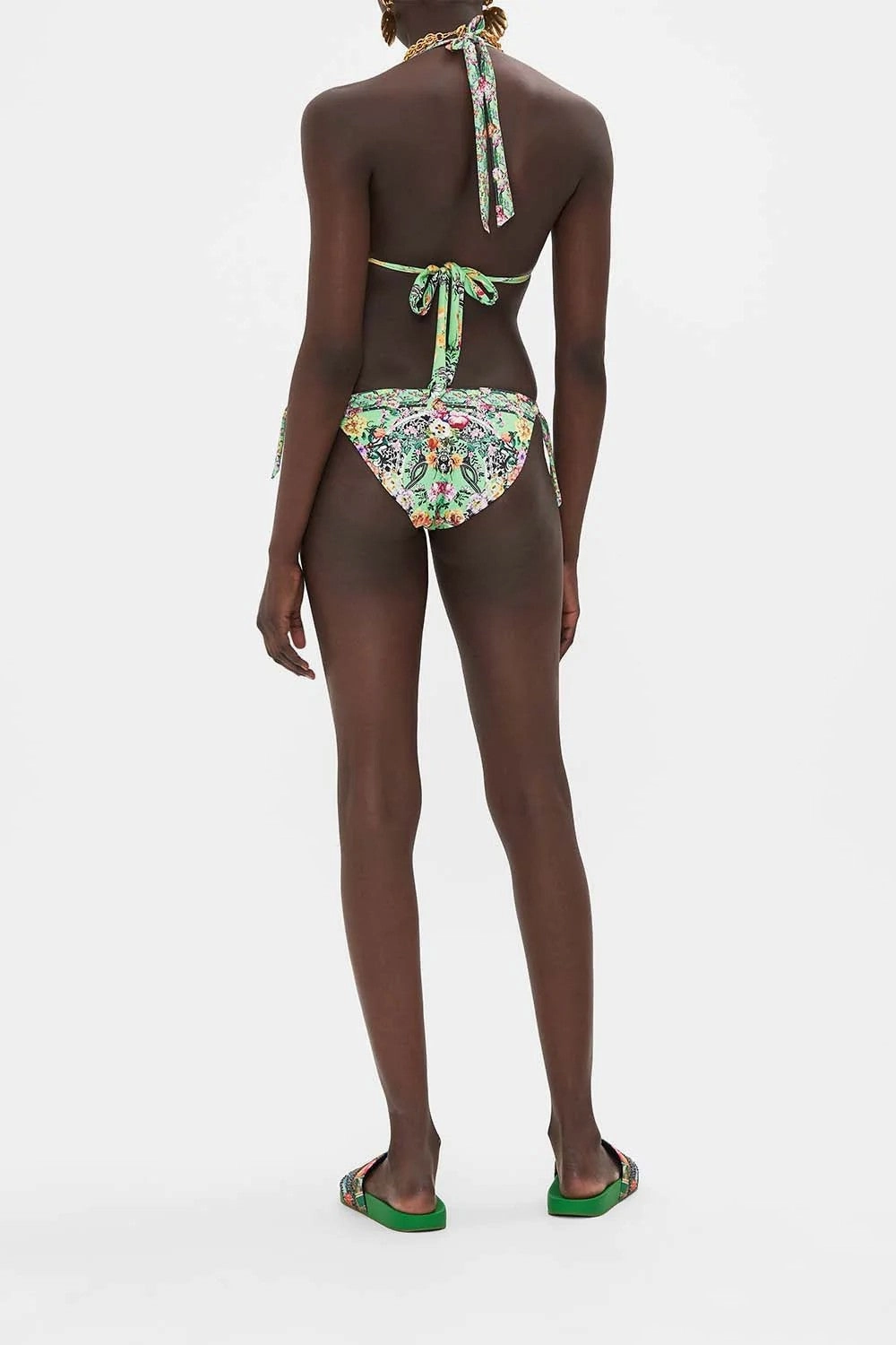 Soft Tie Tri Bikini With Trims, Porcelain Dream, B-C CUps