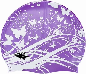 Soft Waterproof Silicone Swim Cap Girls Summer Pool Sea Swimming Cap Bathing Haircare Hat for Long Hair
