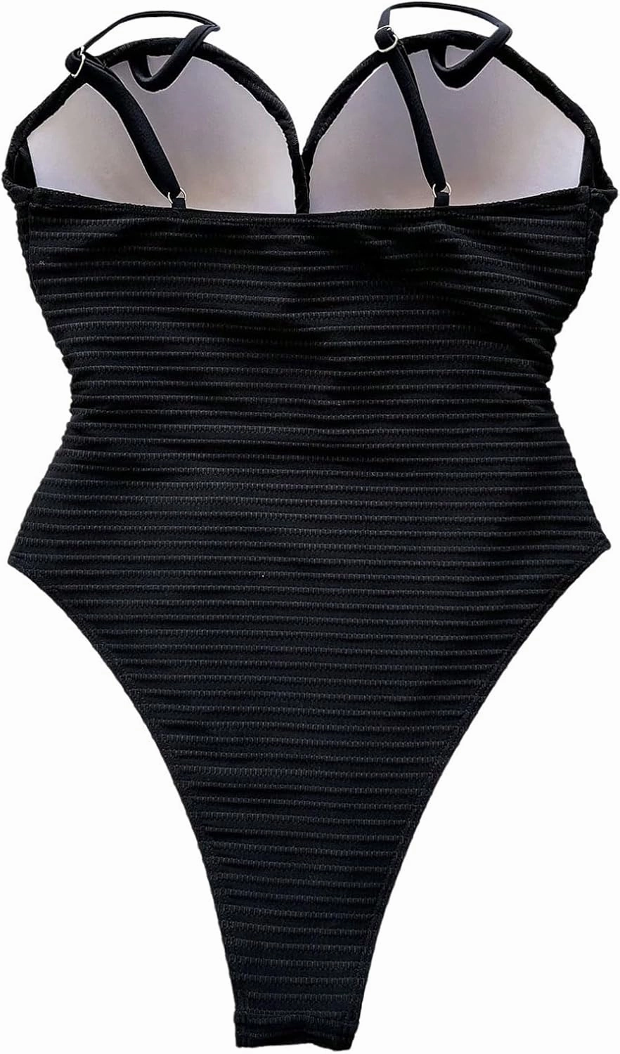 SOLY HUX Women's One Piece Swimsuit Push Up Wrap Front Cutout Bathing Suit Tummy Control Swimwear