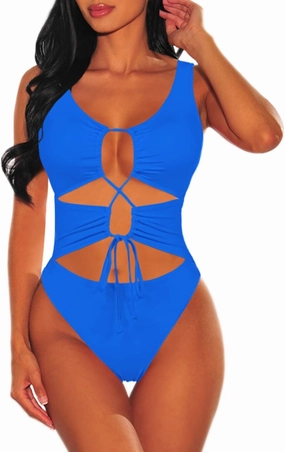 Sovoyontee Women's Sexy One Piece Swimsuits Cheeky Bikini Bathing Suit